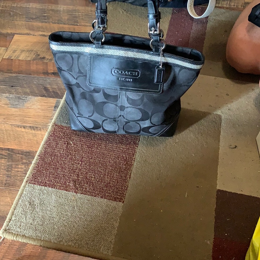 Black small Coach purse